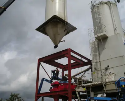 Silo-support-steelwork